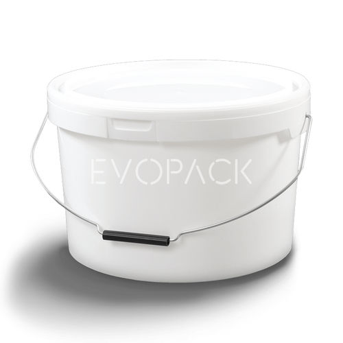 塑料桶 - 80116 - EVOPACK - 圆形 / 带盖 / 带把手