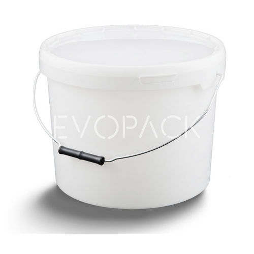 塑料桶 - 80051 - EVOPACK - 圆形 / 带盖 / 带把手