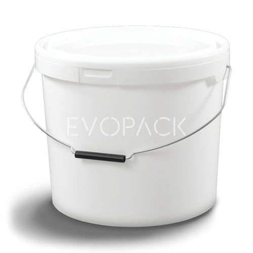 塑料桶 - 80011 - EVOPACK - 圆形 / 带盖 / 带把手