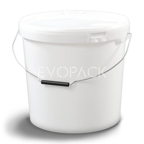 塑料桶 - 80045 - EVOPACK - 圆形 / 带盖 / 带把手