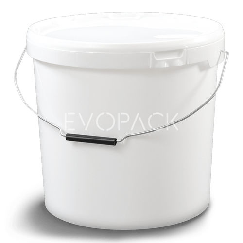 塑料桶 - 80046 - EVOPACK - 圆形 / 带盖 / 带把手