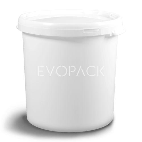 塑料桶 - 80013 - EVOPACK - 圆形 / 带盖 / 带把手