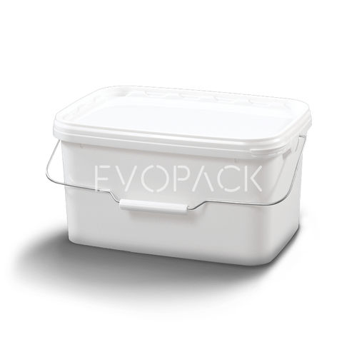 塑料桶 - 80015 - EVOPACK - 长方形 / 带盖 / 带把手