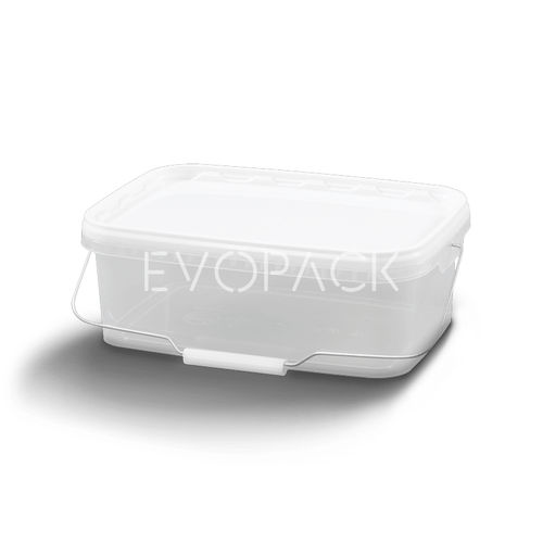 塑料桶 - 80014 - EVOPACK - 长方形 / 带盖 / 带把手