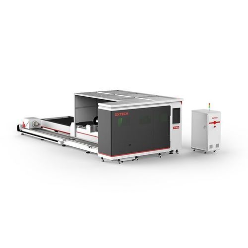带交换台切割机 - ST Series - DXTECH CNC Machine Co., Ltd. - 光纤激光 / 用于铝 / 用于不锈钢