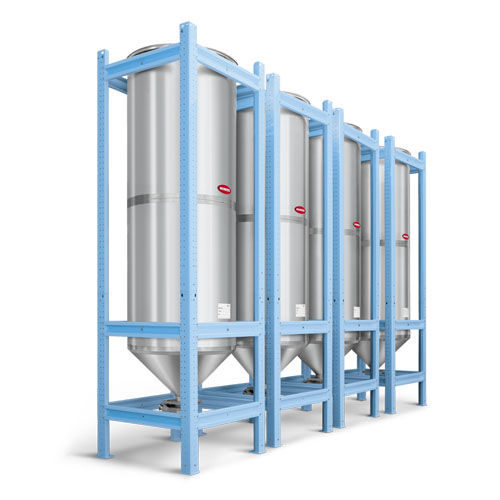 锥底筒仓 - SS series - Moretto - 用于塑料