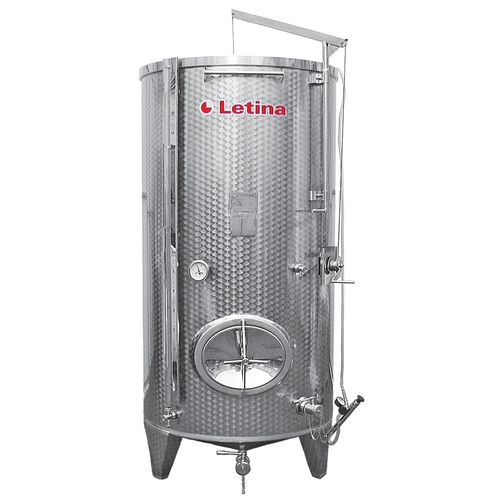 发酵贮液罐 - PZP series - Letina - 用于红酒 / 不锈钢 / 圆柱