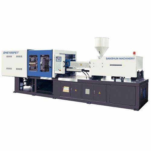 卧式注塑机 - SHE185PET - NINGBO SANSHUN MACHINERY & TECHNOLOGY CO.,LTD - 液压 / 用于PET / 肘杆式