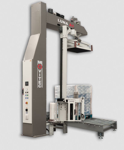 卧式缠绕包装机 - Luna A1 - MOVITEC WRAPPING SYSTEMS, SLU - 自动 / 高强度使用 / 带保护边