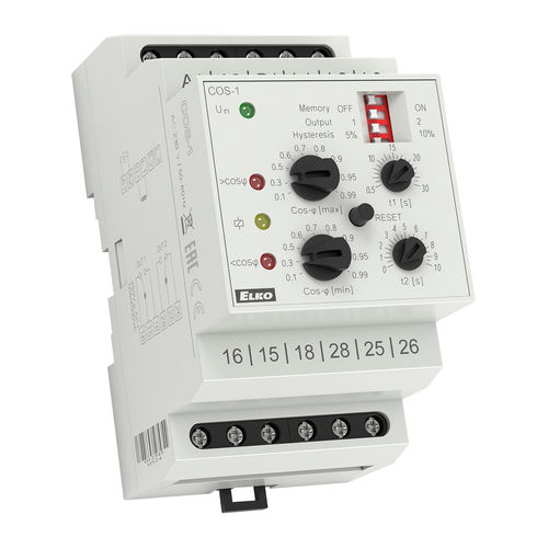 功率因素监控继电器 - COS-1 - ELKO - 2NO/NF / AC/DC / 单相