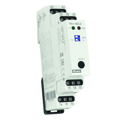 温度监控继电器 - TR1-18 - ELKO - 2NO/NF / AC/DC