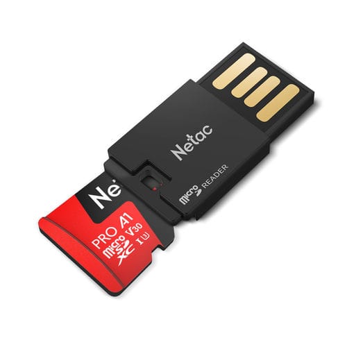 外部内存卡读卡器 - P302 - Netac Technology Co.,Ltd. - MicroSD / USB