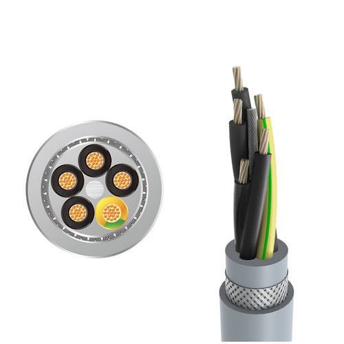 供电用电缆 - LONGFLEX® CHAIN FD 437 CY - Zhaolong Interconnect - DIN / 铠装 / 多股