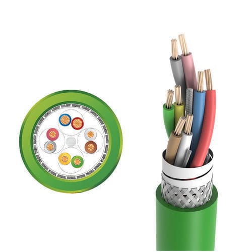 供电用电缆 - LONGFLEX® SERVO FD 340 CP - Zhaolong Interconnect - 铠装 / 多股 / 铜