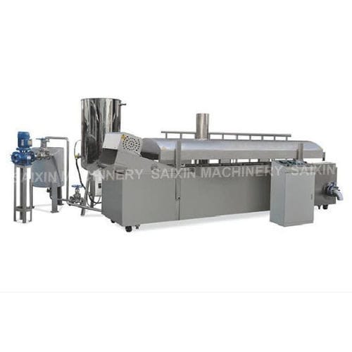 连续式专业油炸机 - Jinan Saixin Machinery Co., Ltd. - 电动 / 自动