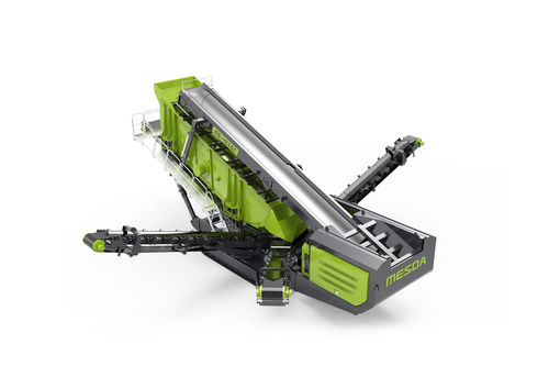 移动式筛选机 - MS-4515C - Guangxi Mesda Engineering Machinery Co., Ltd - 振动 / 用于散料 / 倾斜