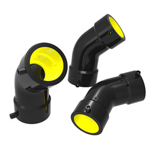 气体接头 - 354 series - Zhejiang Resin Municipal Facility Co.,Ltd - 推入式 / 45°弯曲 / HDPE