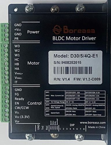 集成控制器的电机驱动器 - D30/5/4Q-E1 - Boreasa Technologies Co., Ltd - BLDC
