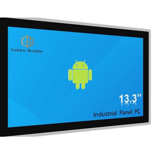 多点触摸屏式工业平板电脑 - GY133ANDTM - Shenzhen Golden Margins Co., Ltd.  - TFT LCD / PCAP电容式触摸屏 / 13.3"