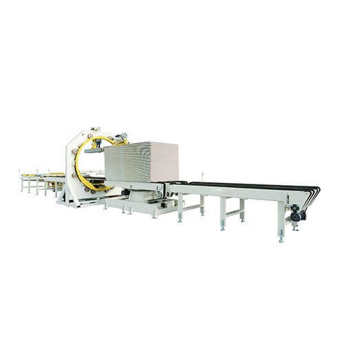 轨道式缠绕包装机 - QS600 - Shandong Dyehome Intelligent Equipment Co.,Ltd - 自动 / 机械制动 / 用于木板