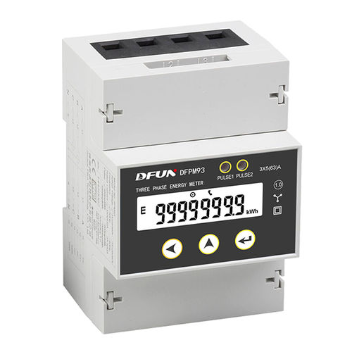 三相电能表 - DFPM93  - DFUN (ZHUHAI) CO.,LTD. - DIN导轨 / 50 Hz / RS-485