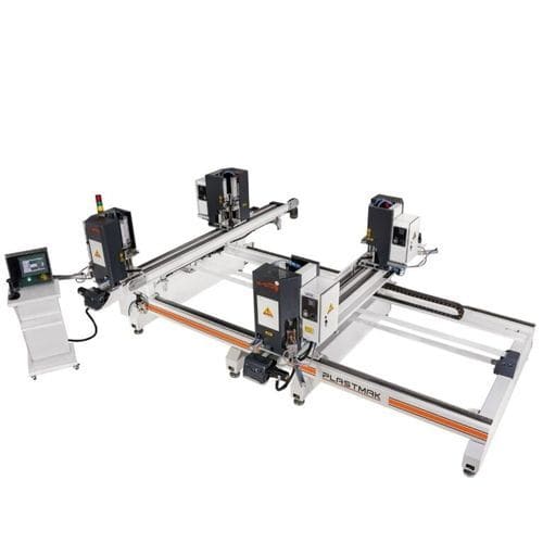 四角度式焊接机 - SÇ 100 Gold Plus 4 - PLASTMAK MACHINE - 加热板式 / 自动 / 用于PVC