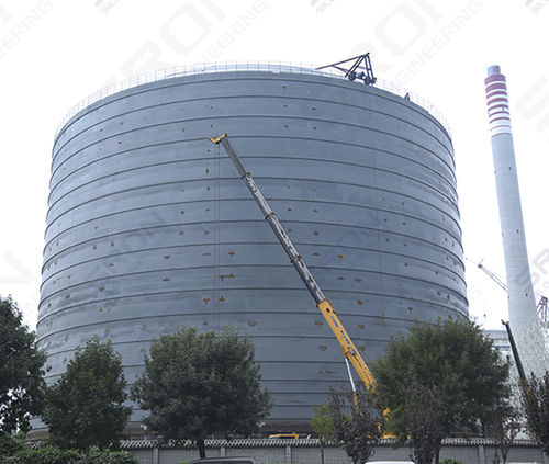 锥底筒仓 - Henan SRON SILO ENGINEERING Co., Ltd - 焊接式 / 平底 / 水泥