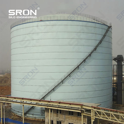螺栓形筒仓 - Henan SRON SILO ENGINEERING Co., Ltd - 焊接式 / 平底 / 水泥