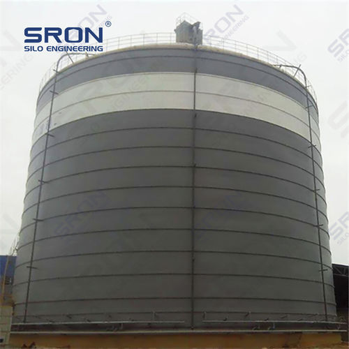 弹性筒仓 - Henan SRON SILO ENGINEERING Co., Ltd - 螺栓形 / 焊接式 / 平底