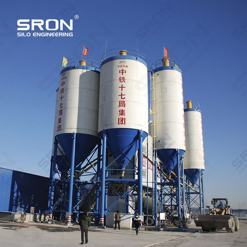 螺栓形筒仓 - Henan SRON SILO ENGINEERING Co., Ltd - 带混合器 / 移动式 / 水泥