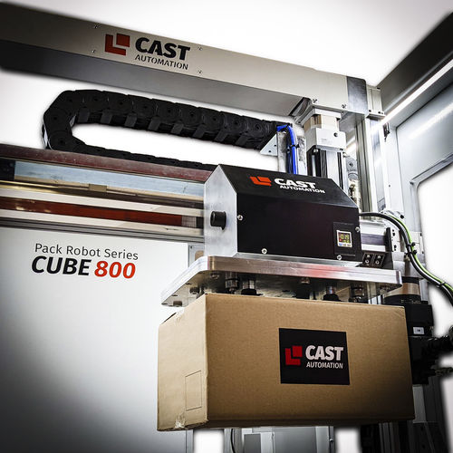 层叠码垛卸垛机 - CUBE 800 - CAST AUTOMATION SL - 易拉罐 / 瓶子 / 带操纵器