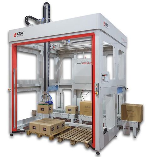 袋子码垛卸垛机 - CUBE 1000TD 2700 - CAST AUTOMATION SL - 瓶子 / 包裹 / 用于盖子