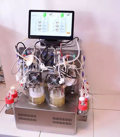 实验室生物反应器 - EDF-1.2 - Biotehniskais centrs - 工艺流程 / 大容积 / 冷却