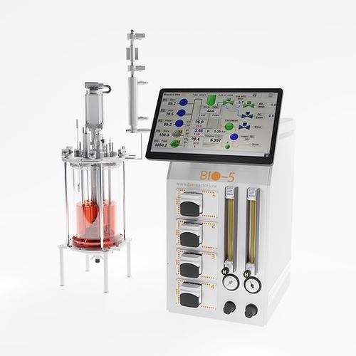 实验室生物反应器 - EDF-5.5 series - Biotehniskais centrs - 自动化 / 玻璃 / 加压加热
