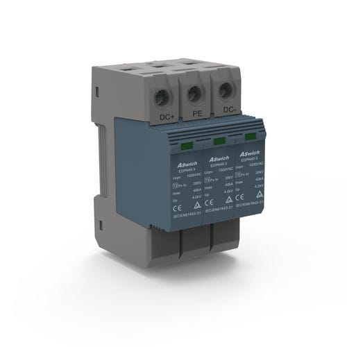 II型避雷器 - EDPT40-3  - Aswich Electrical Co., Ltd - 用于光伏设备 / 2极 / 3极