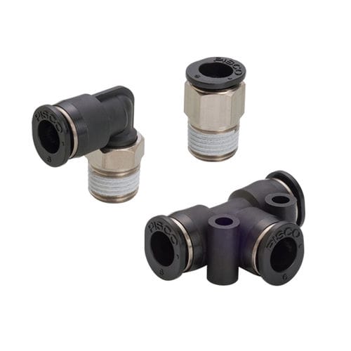 微型接头 - P series - NIHON PISCO CO., Ltd. - 气动 / 推入式 / T形