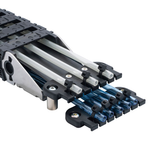 带线夹电缆托架 - Cable clamp & Dividing sheet - NIHON PISCO CO., Ltd. - 封闭式 / 聚酰胺 / 带分离器