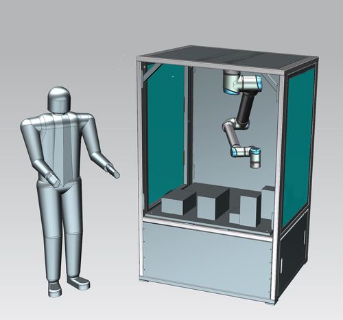 表面处理机器人加工单元 - UR - Manfred Kunze Maschinenbau GmbH - 协同操作