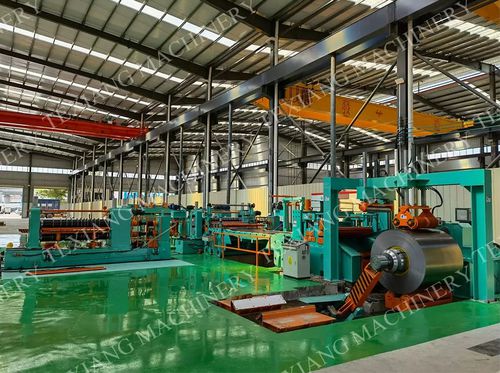条带切割线（纵切） / 金属带 -  FOSHAN TE XIANG MACHINERY CO., LTD - 卷材送料