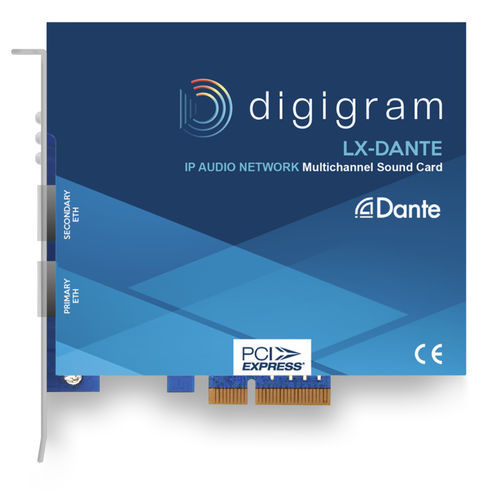PCI Express声卡 - LX-DANTE - DIGIGRAM - 多通路