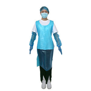 工作围裙 - Hefei HaoXin Protective Technology Co., Ltd. - PE / 男女通用 / 蓝色