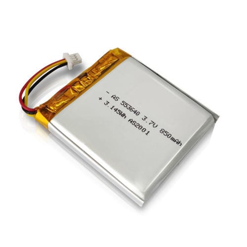 锂聚合物电池 - AS-553640 - Shenzhen AS Power Technology Co., Ltd - 矩形 / 3V / UL