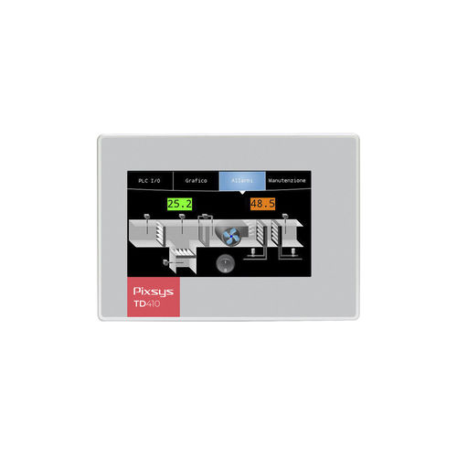 电阻式触摸屏HMI - TD410 - Pixsys - 嵌入式 / 480 x 272 / ARM Cortex-A8