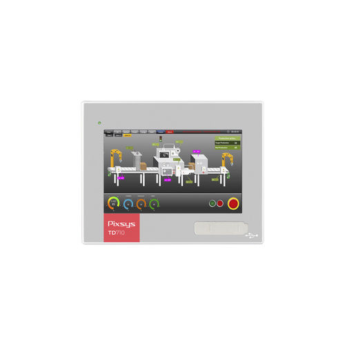 触摸屏HMI - TD710 - Pixsys - 面板式 / 800 x 480 / ARM Cortex-A8