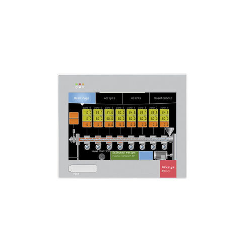电阻式触摸屏HMI - TD820 - Pixsys - 面板式 / 1280 x 800 / ARM Cortex-A8