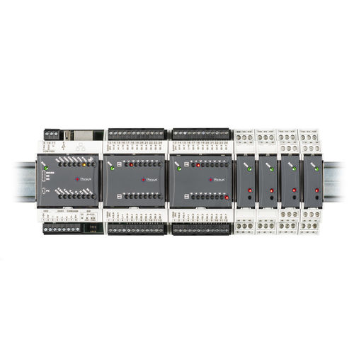 模块化可编程控制器 - PL700 - Pixsys - DIN导轨 / 带有可扩展 I/O 卡 / RS485