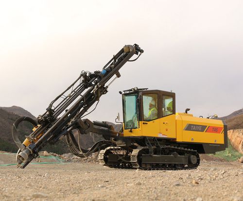履带式钻机 - TAIYE-T45-TH - Xuanhua Taiye Drilling Machinery Co.,LTD - 卡车安装式 / 旋转 / 顶锤式