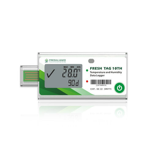 温度数据记录器 - Fresh Tag 10 TH - Zhengzhou Freshliance Electronics Corp.,Ltd - 湿度 / USB / NTC