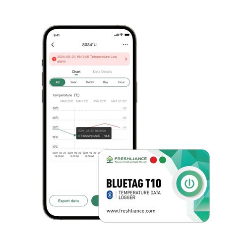 温度数据记录器 - BlueTag T10  - Zhengzhou Freshliance Electronics Corp.,Ltd - 无线型 / 蓝牙 / NTC