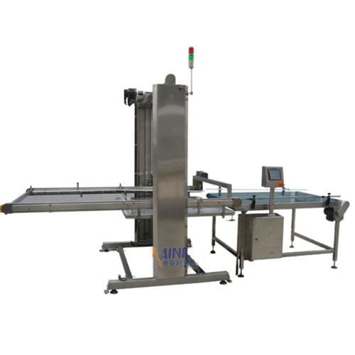 层叠卸垛机 - MF-AUM-H1800 - JIAXING MAINFILL Packaging Machinery Co.,Ltd - 用于罐头 / 空易拉罐 / 半自动